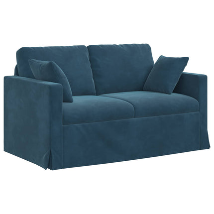 Soffa Blå 138 x 78 x 80 cm Sammet