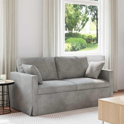 Soffa Ljusgrå 158 x 78 x 80 cm Sammet