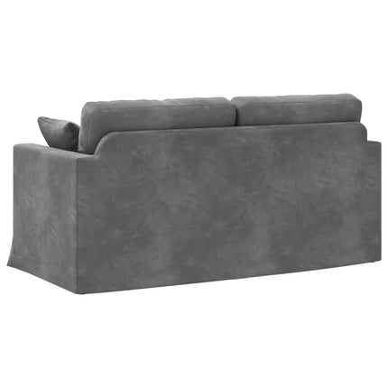 Soffa Mörkgrå 158 x 78 x 80 cm Sammet