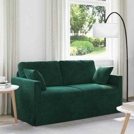 Soffa Mörkgrön 158 x 78 x 80 cm Sammet