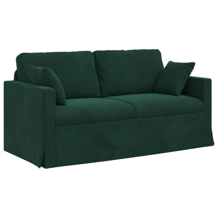 Soffa Mörkgrön 158 x 78 x 80 cm Sammet