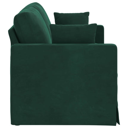 Soffa Mörkgrön 158 x 78 x 80 cm Sammet