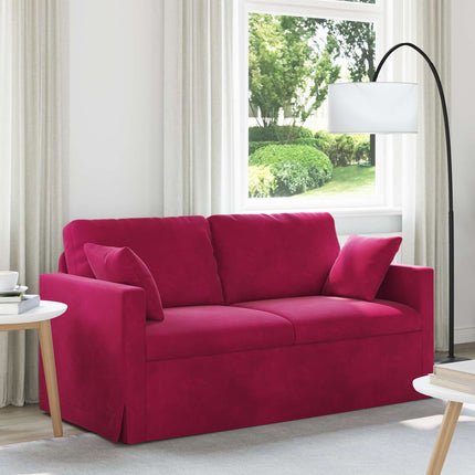 Soffa Vinröd 158 x 78 x 80 cm Sammet