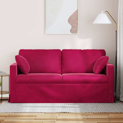 Soffa Vinröd 158 x 78 x 80 cm Sammet