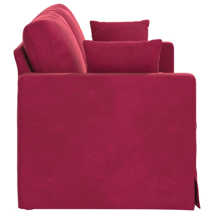Soffa Vinröd 158 x 78 x 80 cm Sammet