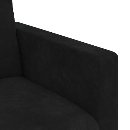 Soffa Svart 158 x 78 x 80 cm Sammet