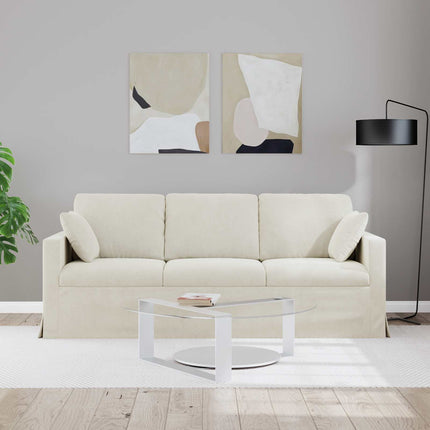 Soffa Kräm 198 x 78 x 80 cm Sammet