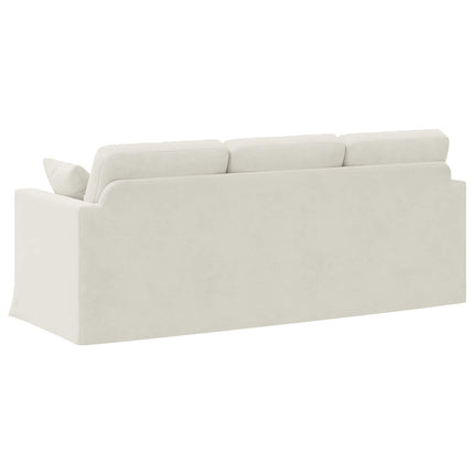 Soffa Kräm 198 x 78 x 80 cm Sammet