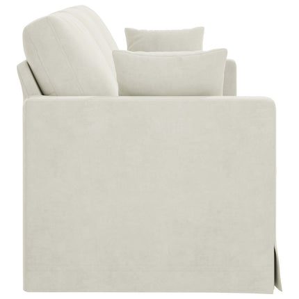 Soffa Kräm 198 x 78 x 80 cm Sammet