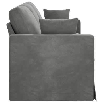 Soffa Mörkgrå 228 x 78 x 80 cm Sammet