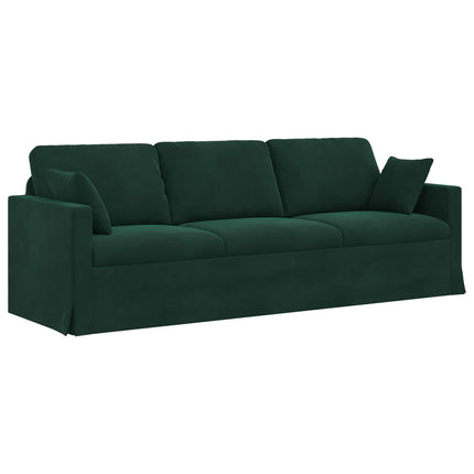Soffa Mörkgrön 228 x 78 x 80 cm Sammet