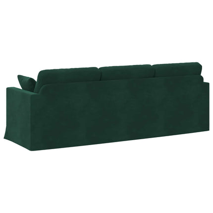 Soffa Mörkgrön 228 x 78 x 80 cm Sammet