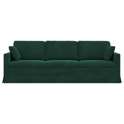 Soffa Mörkgrön 228 x 78 x 80 cm Sammet