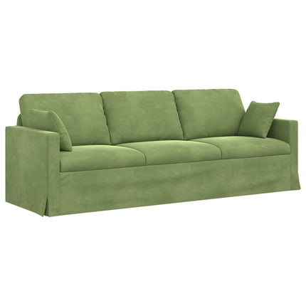 Soffa Ljusgrön 228 x 78 x 80 cm Sammet