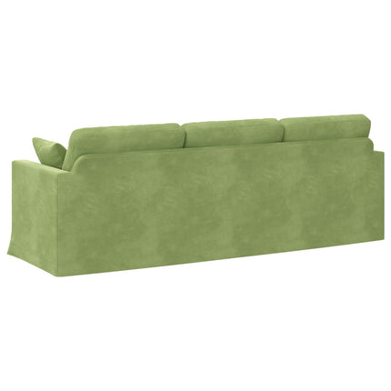 Soffa Ljusgrön 228 x 78 x 80 cm Sammet