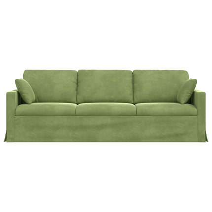 Soffa Ljusgrön 228 x 78 x 80 cm Sammet
