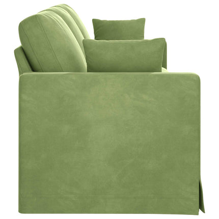 Soffa Ljusgrön 228 x 78 x 80 cm Sammet