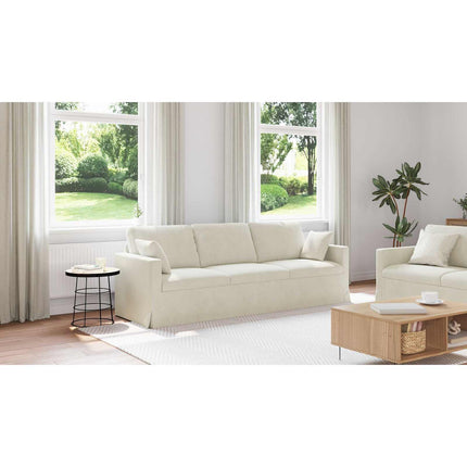 Soffa Kräm 228 x 78 x 80 cm Sammet