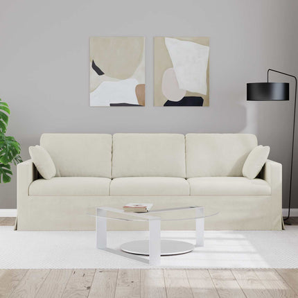 Soffa Kräm 228 x 78 x 80 cm Sammet