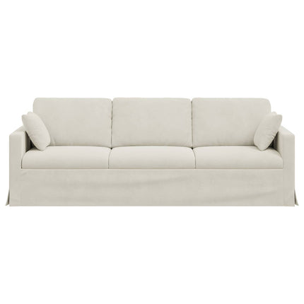 Soffa Kräm 228 x 78 x 80 cm Sammet