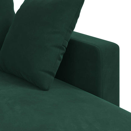 Soffa Mörkgrön 178 x 134 x 80 cm Sammet
