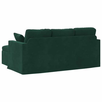Soffa Mörkgrön 178 x 134 x 80 cm Sammet