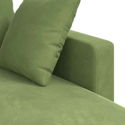 Soffa Ljusgrön 178 x 134 x 80 cm Sammet