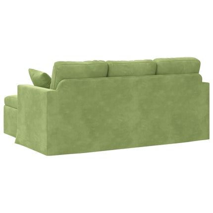 Soffa Ljusgrön 178 x 134 x 80 cm Sammet