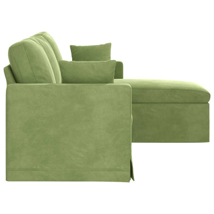 Soffa Ljusgrön 178 x 134 x 80 cm Sammet