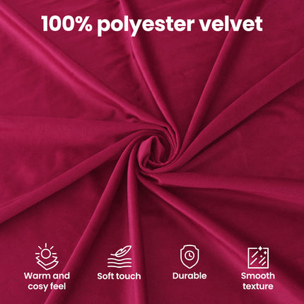 Soffa Vinröd 178 x 134 x 80 cm Sammet
