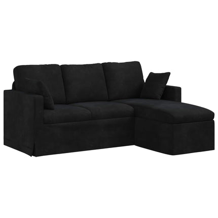 Soffa Svart 178 x 134 x 80 cm Sammet
