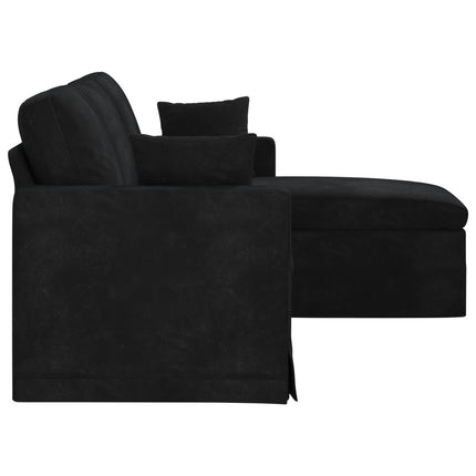 Soffa Svart 178 x 134 x 80 cm Sammet