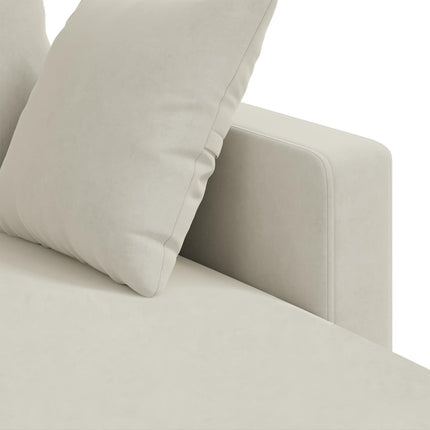 Soffa Kräm 178 x 134 x 80 cm Sammet
