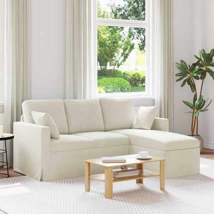 Soffa Kräm 178 x 134 x 80 cm Sammet