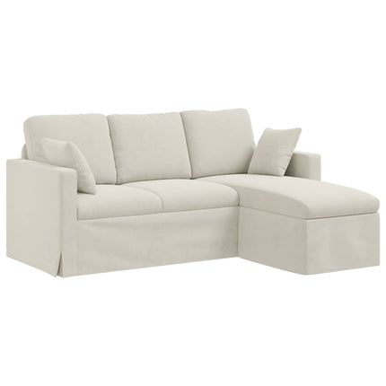 Soffa Kräm 178 x 134 x 80 cm Sammet