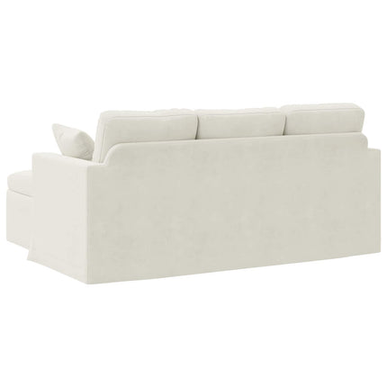 Soffa Kräm 178 x 134 x 80 cm Sammet