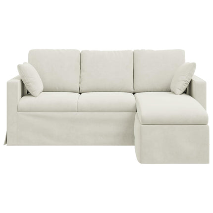 Soffa Kräm 178 x 134 x 80 cm Sammet