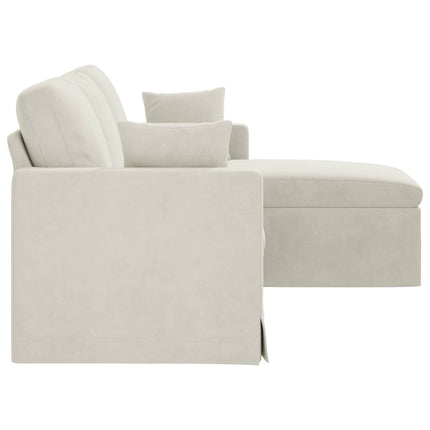 Soffa Kräm 178 x 134 x 80 cm Sammet