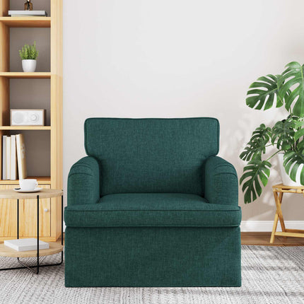 Soffa Mörkgrön 84 x 80 x 85 cm tyg