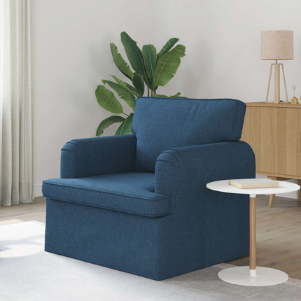 Soffa Blå 84 x 80 x 85 cm tyg