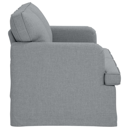 Soffa Ljusgrå 144 x 80 x 85 cm tyg