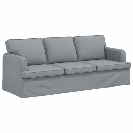 Soffa Ljusgrå 201 x 80 x 85 cm tyg