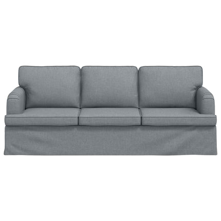 Soffa Ljusgrå 201 x 80 x 85 cm tyg