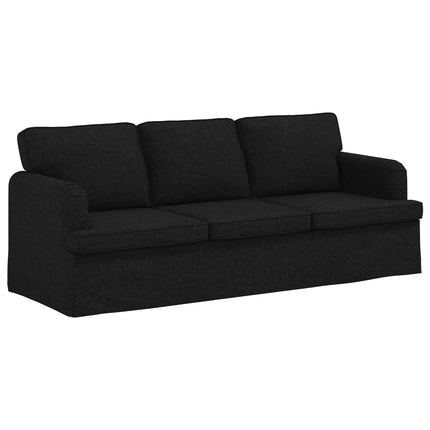 Soffa Svart 201 x 80 x 85 cm tyg