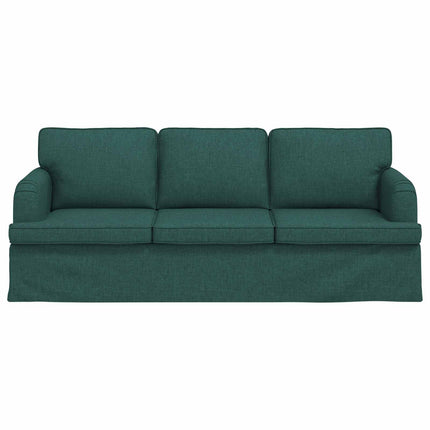 Soffa Mörkgrön 201 x 80 x 85 cm tyg