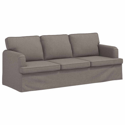 Soffa Taupe 201 x 80 x 85 cm tyg