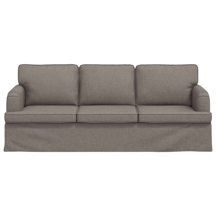 Soffa Taupe 201 x 80 x 85 cm tyg