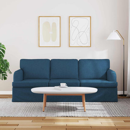 Soffa Blå 201 x 80 x 85 cm tyg