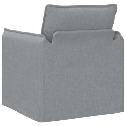 Soffa Ljusgrå 75 x 82 x 85 cm tyg