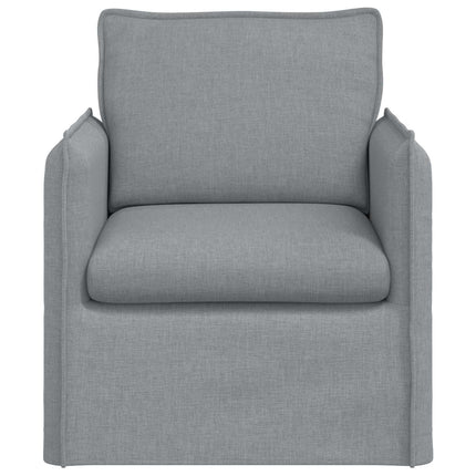 Soffa Ljusgrå 75 x 82 x 85 cm tyg